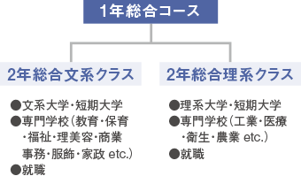 文系・理系クラス分け