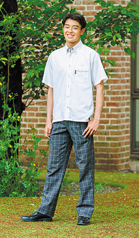 男子夏シャツ（白）